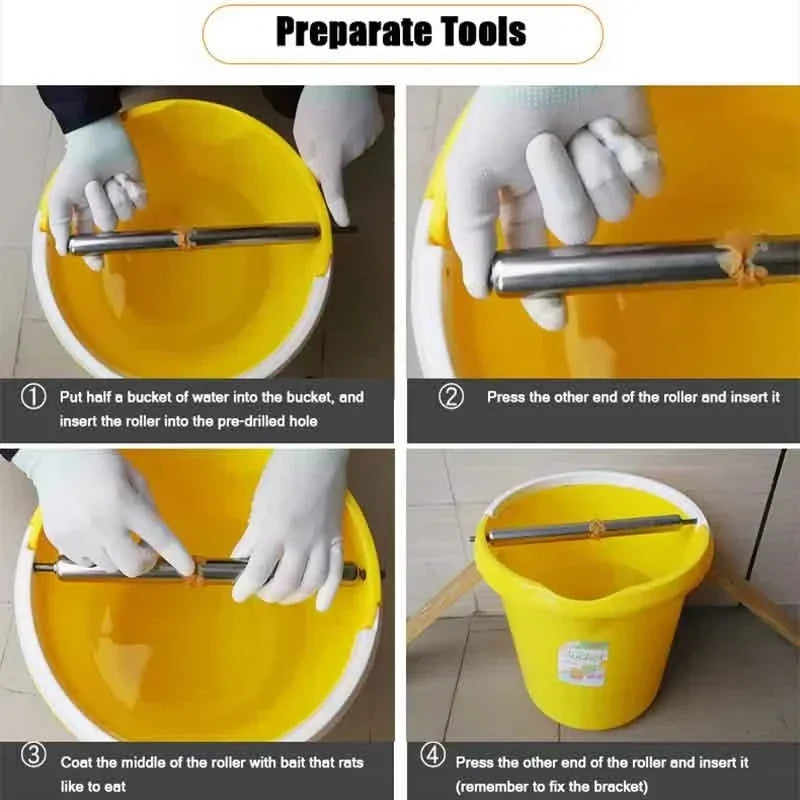 Yellow Owl Double End Bucket Flip Style Humane Mouse Trap Auto Reset Multi Catch Reusable Design For Indoor Home Outdoor Use